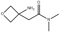 3-Oxetaneacetamide, 3-amino-N,N-dimethyl- Struktur