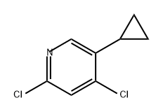 Pyridine, 2,4-dichloro-5-cyclopropyl- Struktur