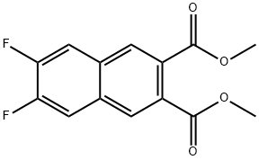 2,3-Naphthalenedicarboxylic acid, 6,7-difluoro-, 2,3-dimethyl ester Struktur