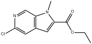 ethyl 5-chloro-1-methyl-1H-pyrrolo[2,3-c]pyridine-2-carboxylate Struktur