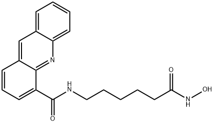 4-Acridinecarboxamide, N-[6-(hydroxyamino)-6-oxohexyl]- Struktur