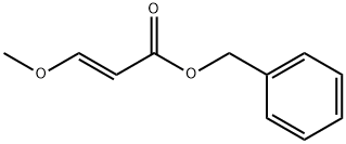 2-Propenoic acid, 3-methoxy-, phenylmethyl ester, (2E)- Struktur