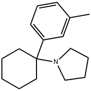 Pyrrolidine, 1-[1-(3-methylphenyl)cyclohexyl]- Struktur