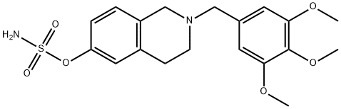 Sulfamic acid, 1,2,3,4-tetrahydro-2-[(3,4,5-trimethoxyphenyl)methyl]-6-isoquinolinyl ester Struktur