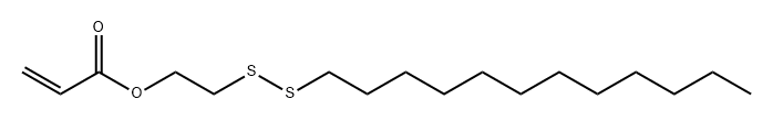 2-Propenoic acid, 2-(dodecyldithio)ethyl ester Struktur