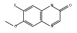 2(1H)-Quinoxalinone, 7-fluoro-6-methoxy- Struktur