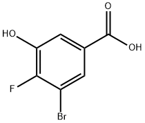 Benzoic acid, 3-bromo-4-fluoro-5-hydroxy- Struktur