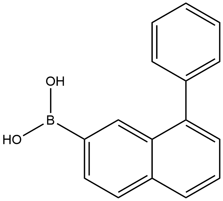 (8-phenylnaphthalene-2-yl)boronic acid Struktur