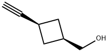 Cyclobutanemethanol, 3-ethynyl-, cis- Struktur