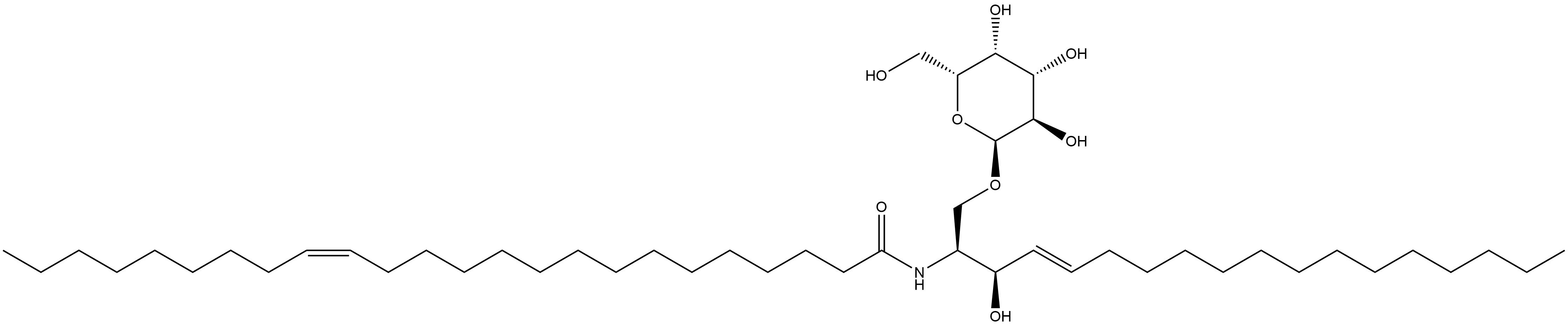 15-Tetracosenamide, N-[(1S,2R,3E)-1-[(α-D-galactopyranosyloxy)methyl]-2-hydroxy-3-heptadecen-1-yl]-, (15Z)- Struktur