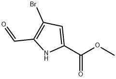 Methyl 4-bromo-5-formyl-1H-pyrrole-2-carboxylate Struktur