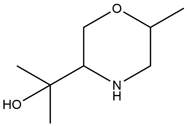 3-Morpholinemethanol,α,α,6-trimethyl- Struktur