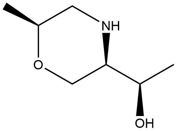 3-Morpholinemethanol, α,6-dimethyl-,(αR,3R,6S)- Struktur