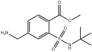 Benzoic acid, 4-(aminomethyl)-2-[[(1,1-dimethylethyl)amino]sulfonyl]-, methyl ester