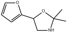 Oxazolidine, 5-(2-furanyl)-2,2-dimethyl- Struktur