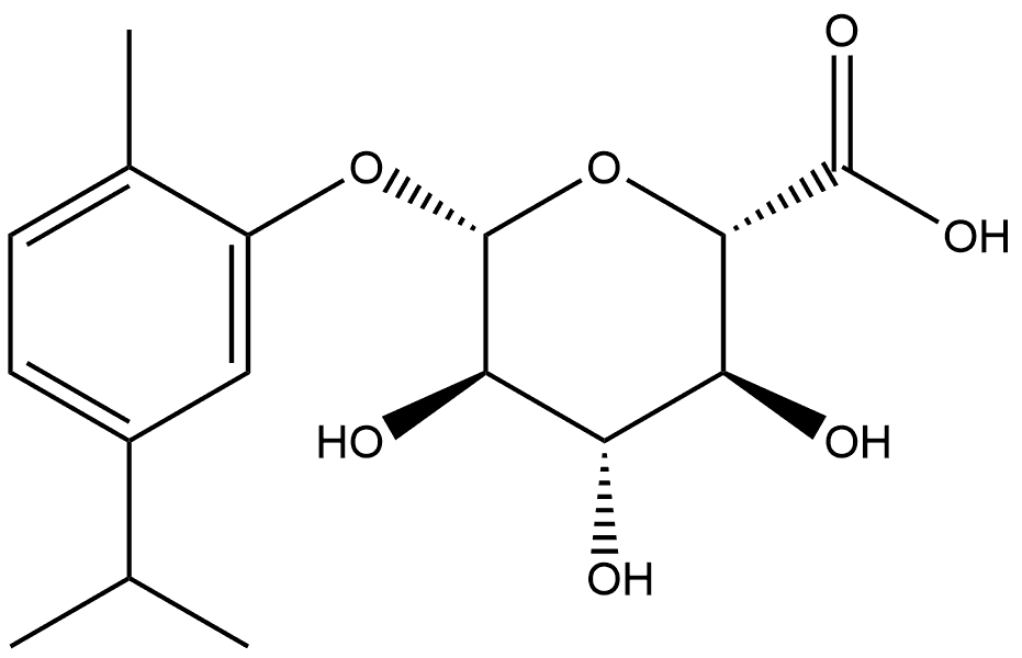 Carvacrol-β-D-glucuronide Struktur