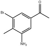 1-(3-Amino-5-bromo-4-methylphenyl)ethanone Struktur