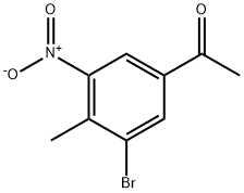 Ethanone, 1-(3-bromo-4-methyl-5-nitrophenyl)- Struktur