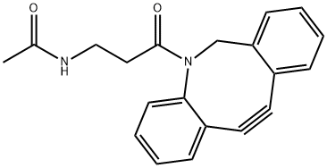 Acetamide, N-[3-(11,12-didehydrodibenz[b,f]azocin-5(6H)-yl)-3-oxopropyl]- Struktur