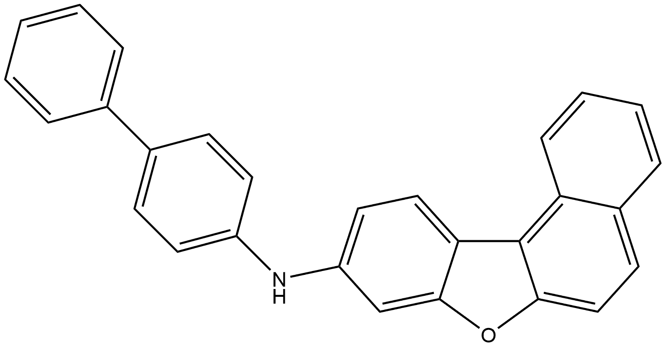 N-[1,1′-Biphenyl]-4-ylbenzo[b]naphtho[1,2-d]furan-9-amine Struktur