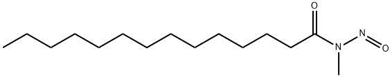 Tetradecanamide, N-methyl-N-nitroso- Struktur