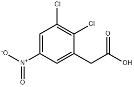 Benzeneacetic acid, 2,3-dichloro-5-nitro- Struktur