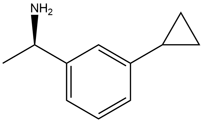 Benzenemethanamine, 3-cyclopropyl-α-methyl-, (αR)- Struktur