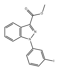 1H-Indazole-3-carboxylic acid, 1-(3-iodophenyl)-, methyl ester Struktur