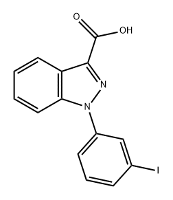 1H-Indazole-3-carboxylic acid, 1-(3-iodophenyl)- Struktur