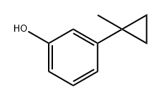 Phenol, 3-(1-methylcyclopropyl)- Struktur