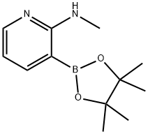 2-Pyridinamine, N-methyl-3-(4,4,5,5-tetramethyl-1,3,2-dioxaborolan-2-yl)- Struktur