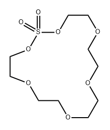 1,3,6,9,12,15-Hexaoxa-2-thiacycloheptadecane, 2,2-dioxide Struktur