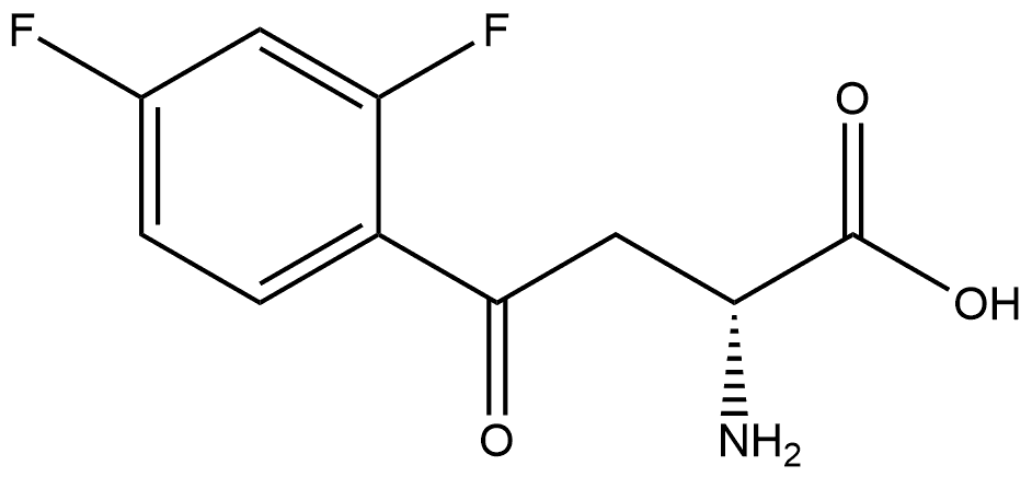 (R)-2-amino-4-(2,4-difluorophenyl)-4-oxobutanoic acid Struktur