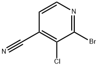 4-Pyridinecarbonitrile, 2-bromo-3-chloro- Struktur