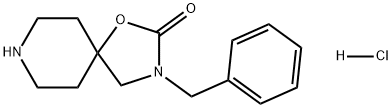 3-benzyl-1-oxa-3,8-diazaspiro[4.5]decan-2-one hydrochloride Struktur