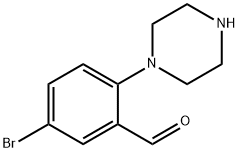 5-bromo-2-(piperazin-1-yl)benzaldehyde Struktur