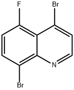 4,8-Dibromo-5-fluoroquinoline Struktur