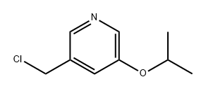 Pyridine, 3-(chloromethyl)-5-(1-methylethoxy)- Struktur