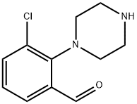 3-chloro-2-(piperazin-1-yl)benzaldehyde Struktur