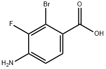 Benzoic acid, 4-amino-2-bromo-3-fluoro- Struktur