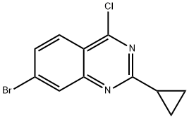 Quinazoline, 7-bromo-4-chloro-2-cyclopropyl- Struktur