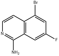 1-Isoquinolinamine, 5-bromo-7-fluoro- Struktur