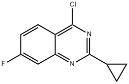 4-Chloro-2-cyclopropyl-7-fluoroquinazoline Struktur