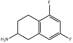 2-Naphthalenamine, 5,7-difluoro-1,2,3,4-tetrahydro- Struktur