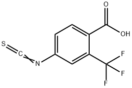 Benzoic acid, 4-isothiocyanato-2-(trifluoromethyl)- Struktur