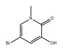 2(1H)-Pyridinone, 5-bromo-3-hydroxy-1-methyl- Struktur