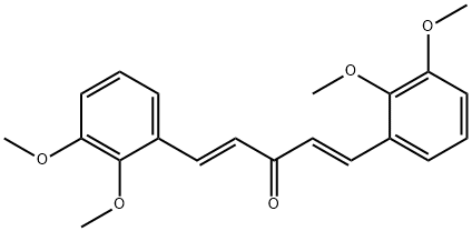 1,4-Pentadien-3-one, 1,5-bis(2,3-dimethoxyphenyl)-, (1E,4E)- Struktur