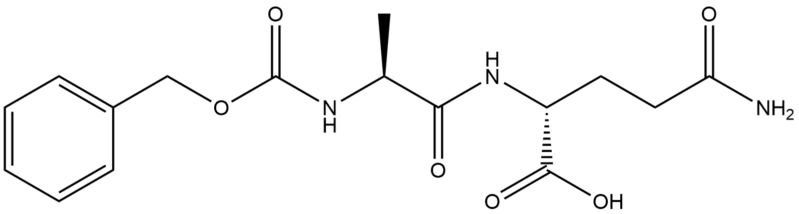 D-α-Glutamine, N-[(phenylmethoxy)carbonyl]-L-alanyl- Struktur