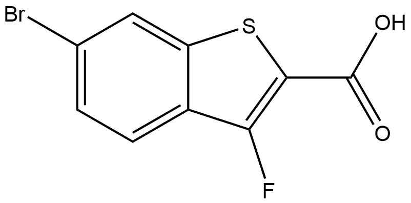 6-BROMO-3-FLUORO-1-BENZOTHIOPHENE-2-CARBOXYLIC ACID Struktur