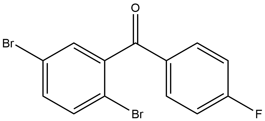 Methanone, (2,5-dibromophenyl)(4-fluorophenyl)- Struktur